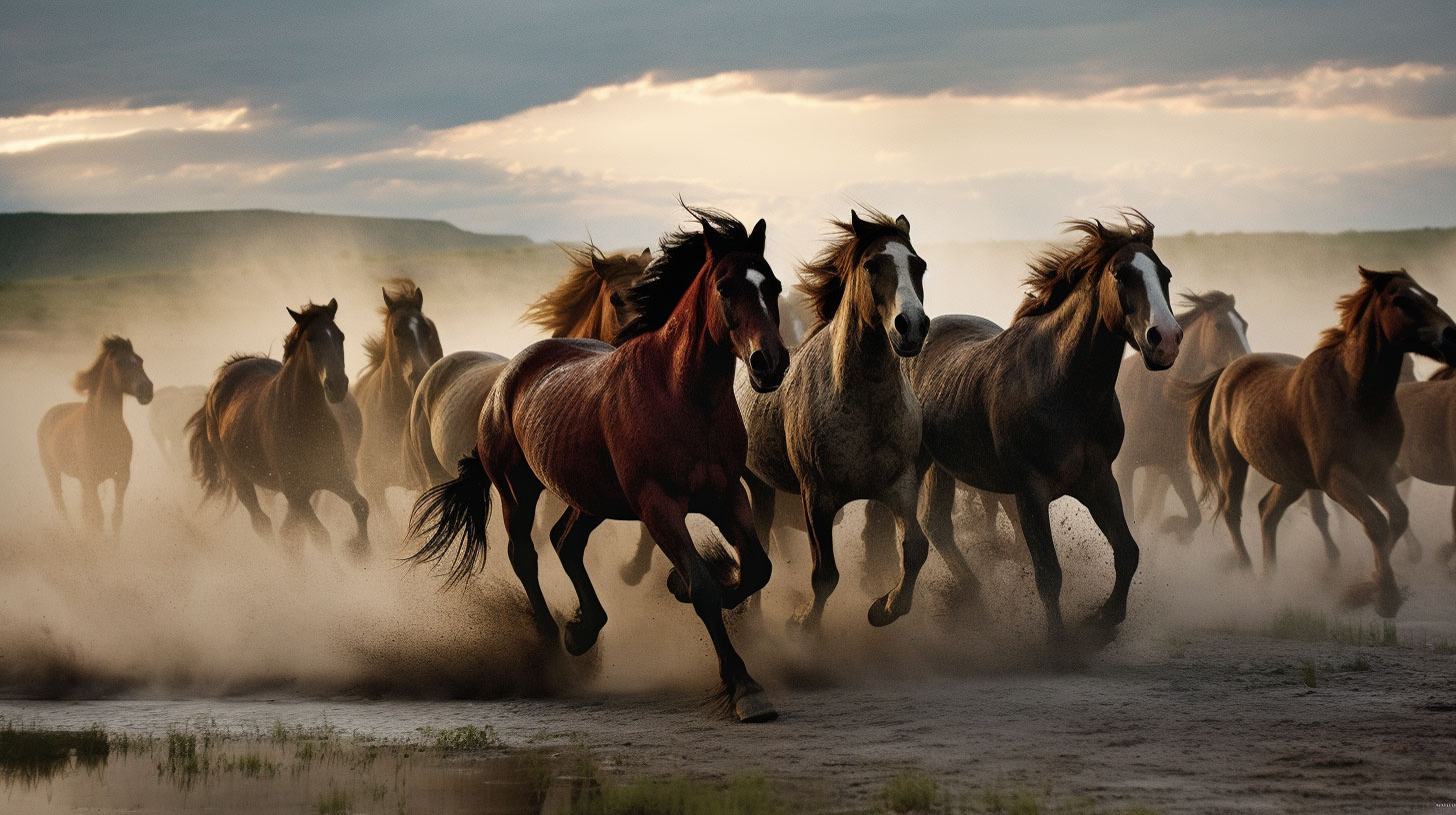 i stand with wild horses